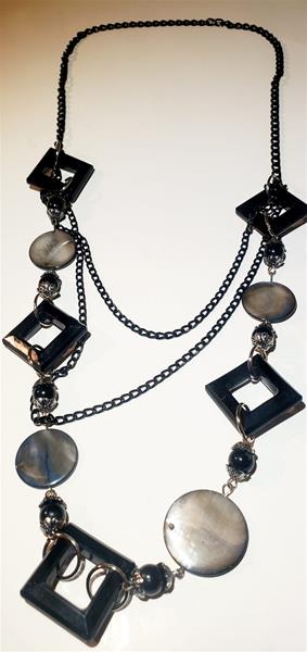 Black Eclectic Necklace