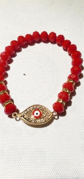 Bright Red Eye of Intuition Bracelet