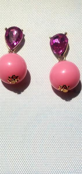 Bubblegum Pink Glam Earrings