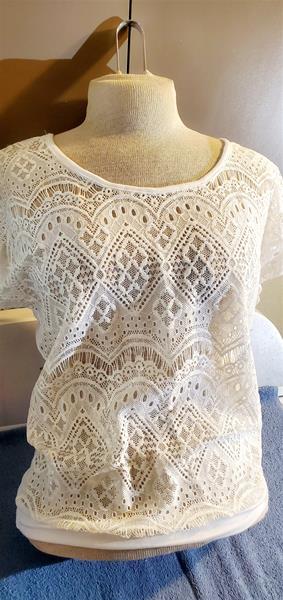 White Lace Inspired Top