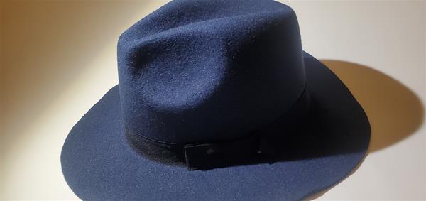 Navy Blue Autumn Fedora Hat